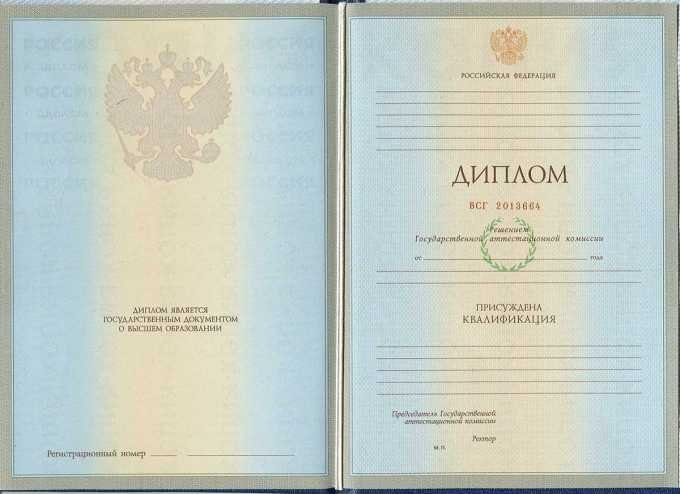 Диплом специалиста 2004-2008 год 